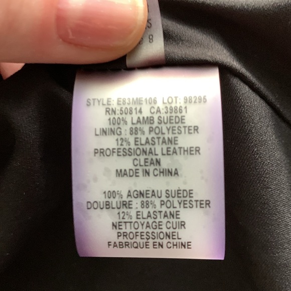 Elie Tahari Suede Cropped Jacket - Picture 9 of 10